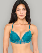 LA SENZA PARISIAN TRINKET CF DESIGNER BRA TEAL / 34B